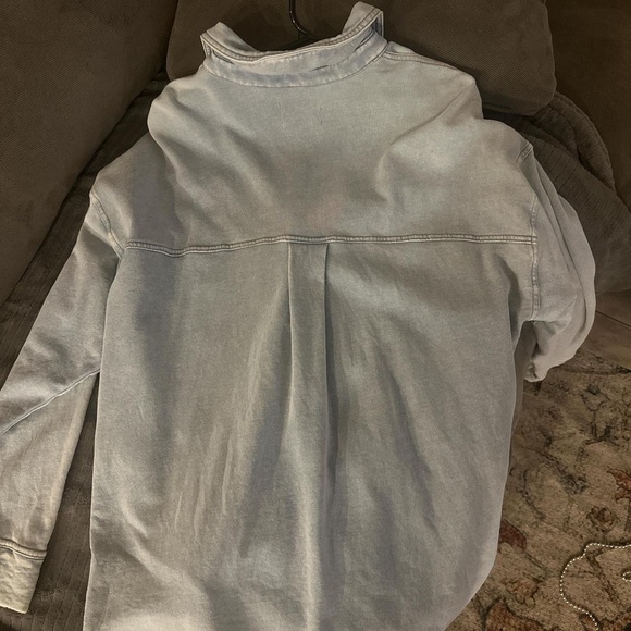 Z Supply Women's Blue and Grey Top - Picture 6 of 6